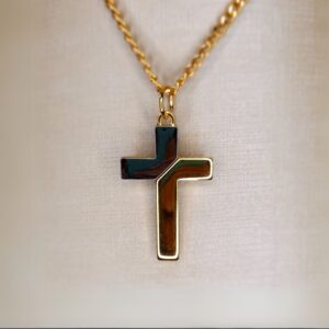 Cruz Dourada com Níquel