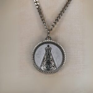 Corrente Nossa Senhora Aparecida redonda - Níquel