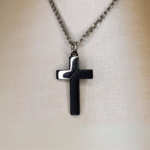 Cruz - Níquel com Preto.